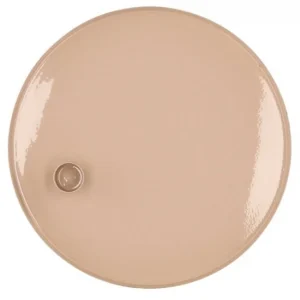 sand candle plate round 22x2,5cm