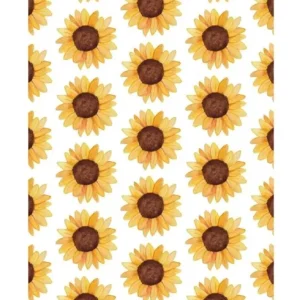 Kaart zonnebloemprint