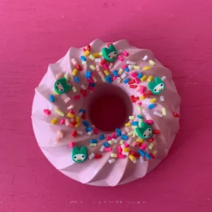 Ijsje nr 6 - tulband roze met spikkels