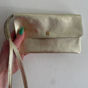Tas metallic goud