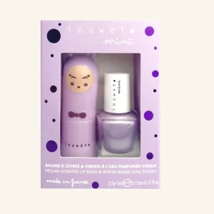 LIPBALM NAILPOLISH DUO SET MARSHMALLOW - BLUEBERRY